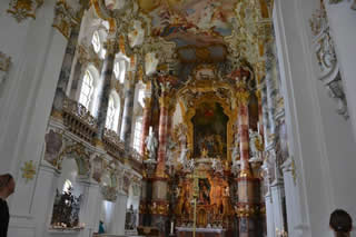 Schongau basilica Wieskirche interno 320s