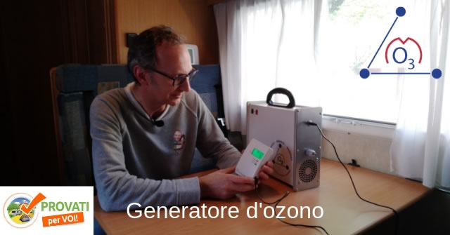 generatore ozono camper casa o3m maino