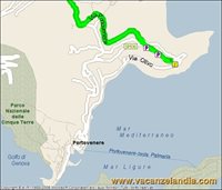 mappa liguria camper service portovenere