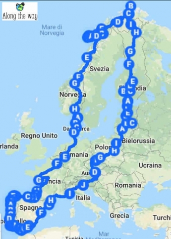 cartina europa along the way