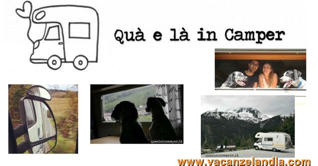 qua e la in camper collage