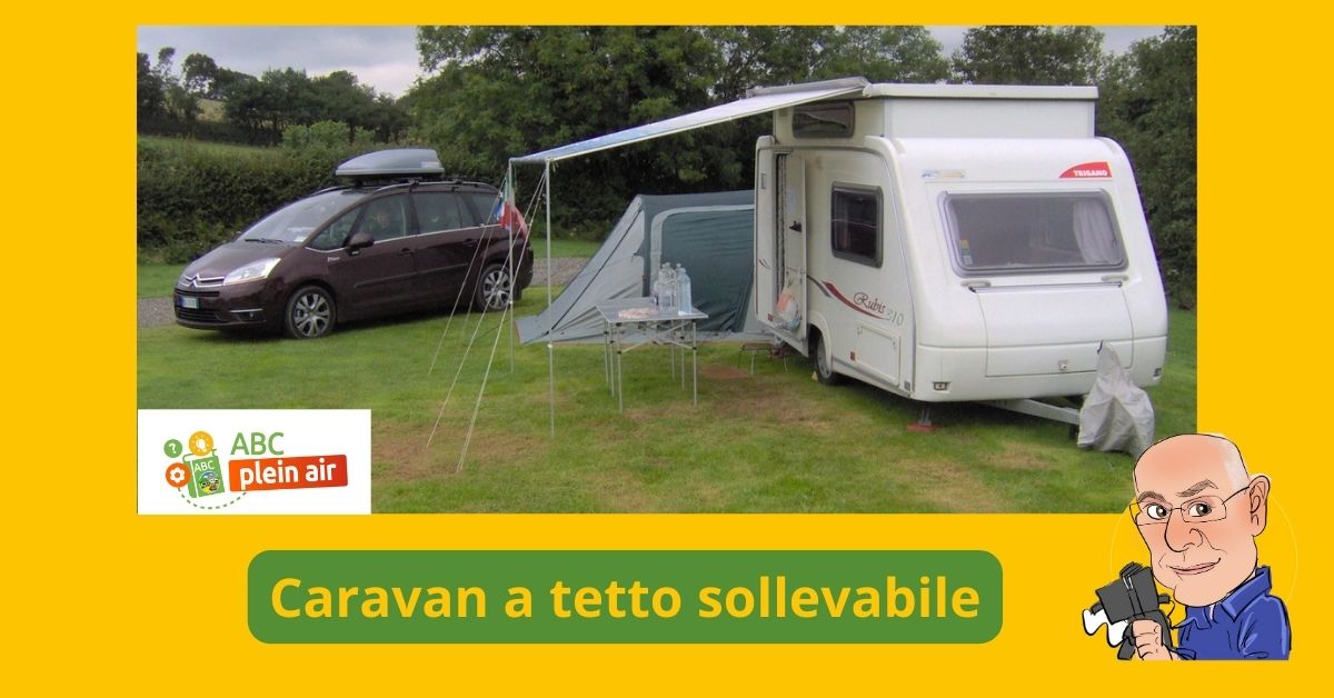 Caravan a tetto sollevabile