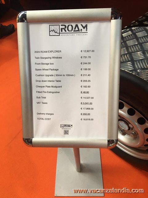 veicolo off road roam listino