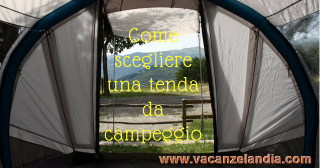 scegliere tenda