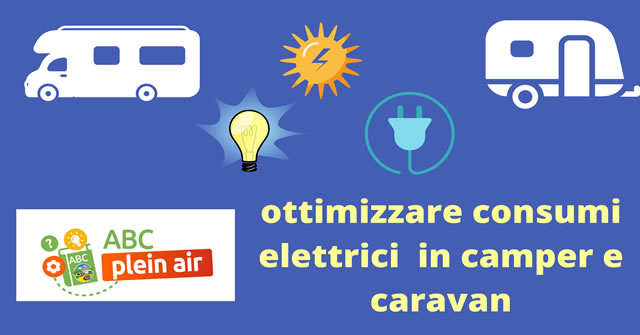 consumi elettrici camper caravan