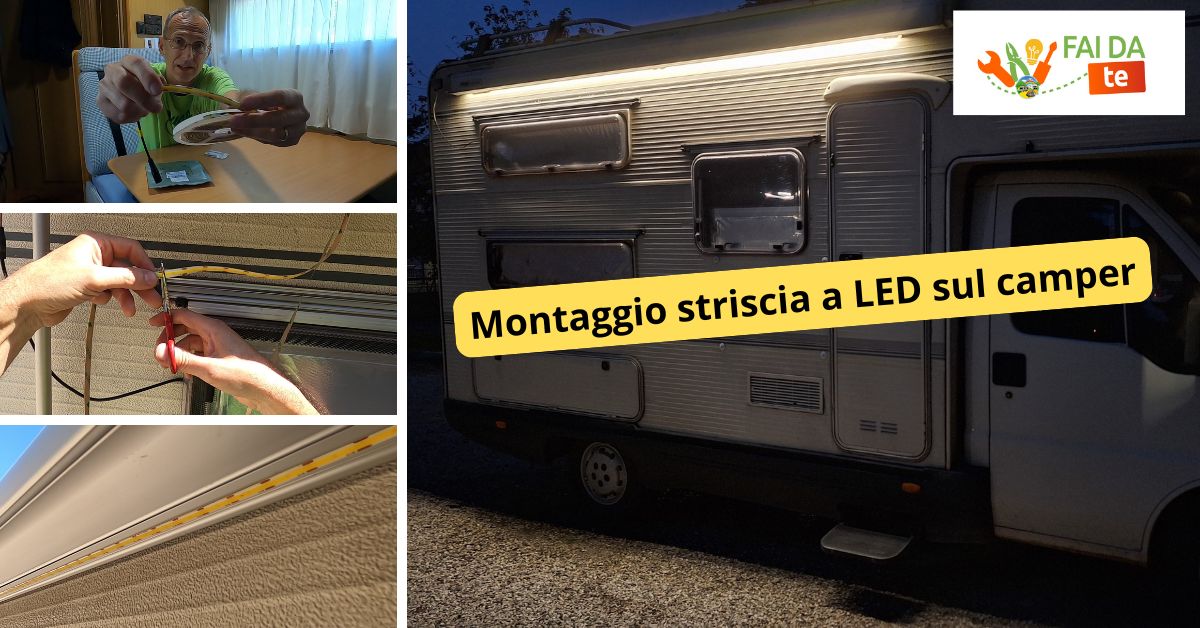 montaggio striscia led camper fai da te