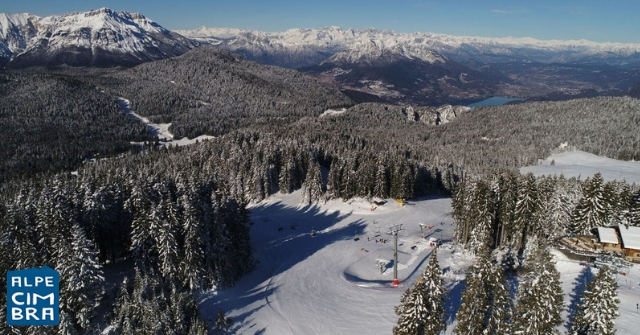 lavarone alpe cimbra veduta aerea