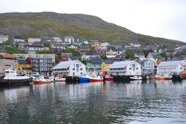 panorama di Hammerfest dal porto