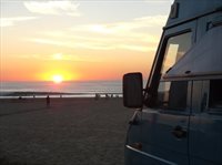 francia tramonto camper oceano