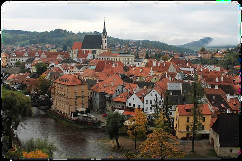 cesky krumlov scorcio panoramico