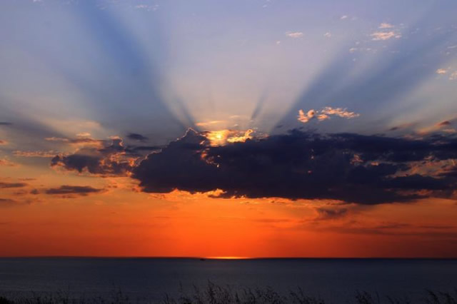 francia Pointe du Grouin tramonto