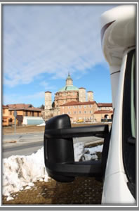 piemonte santuario di Vicoforte in camper