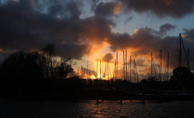 olanda Enkhuizen  porto tramonto