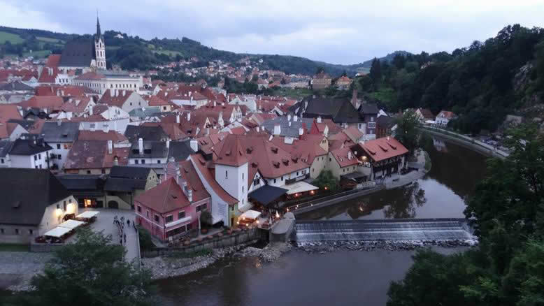 Cesky Krumlov panorama