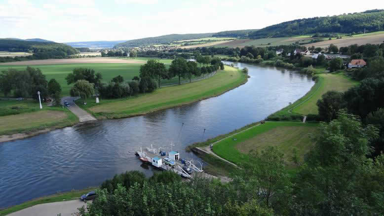 burg polle fiume weser
