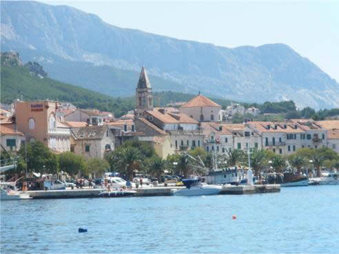 Makarska scorcio