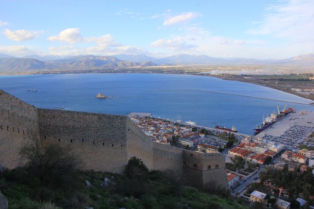 grecia fortezza Palamede Nafplio scorcio