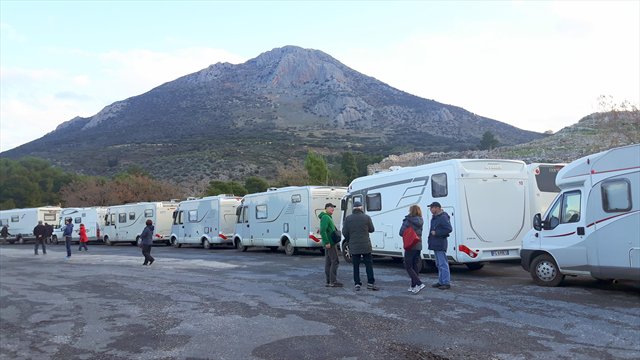 grecia sito archeologico micene sosta camper