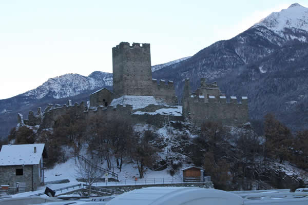 il castello al mattino