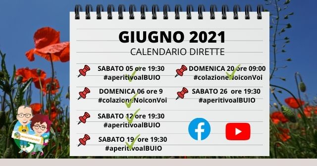 calendario dirette giugno2021 ultimo