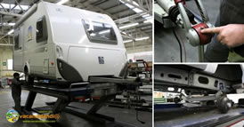 manutenzione caravan meccanica telaio sospensioni stabilizzatore alko 274s