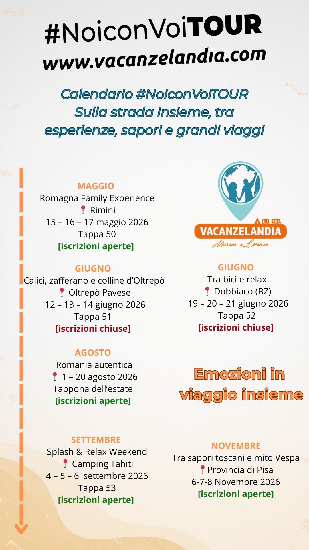 calendario noiconvoitour primavera estate2026 rev3