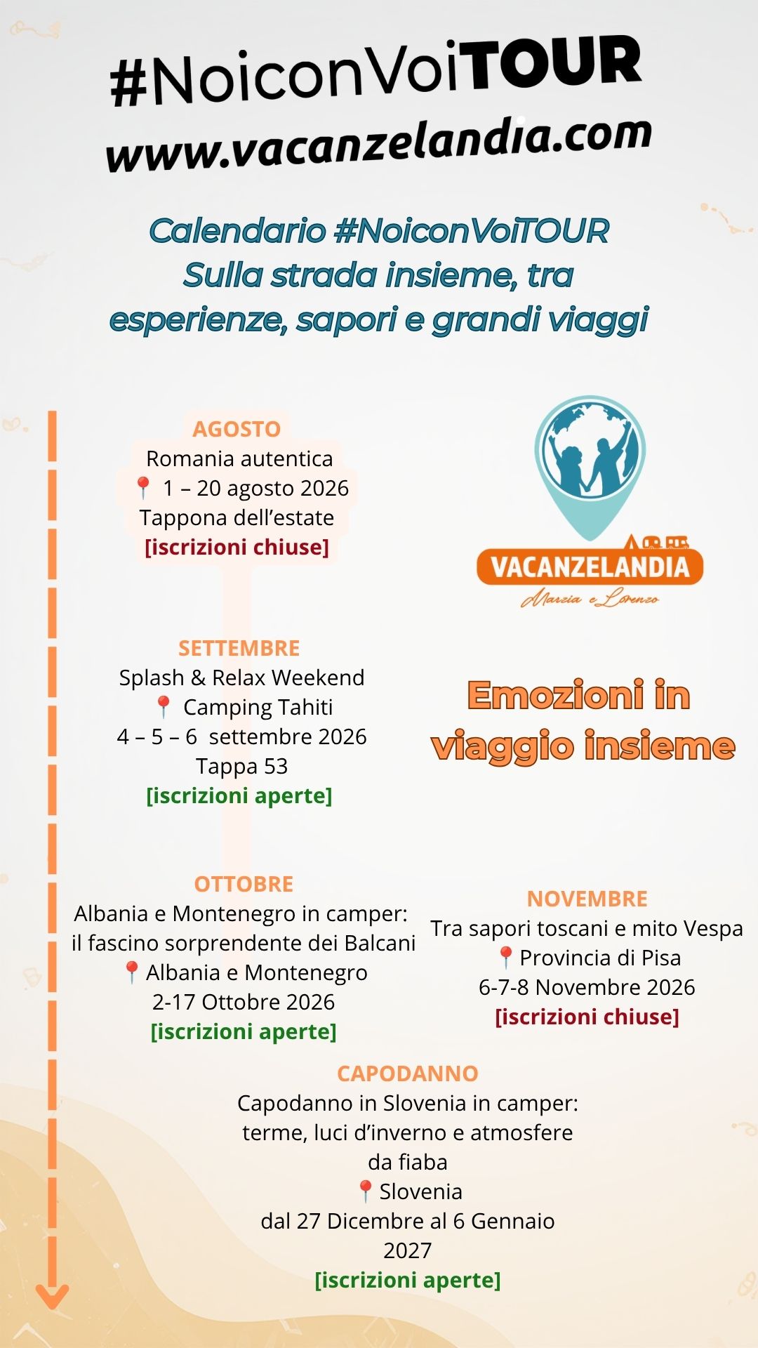 calendario noiconvoitour primavera estate2026 rev8