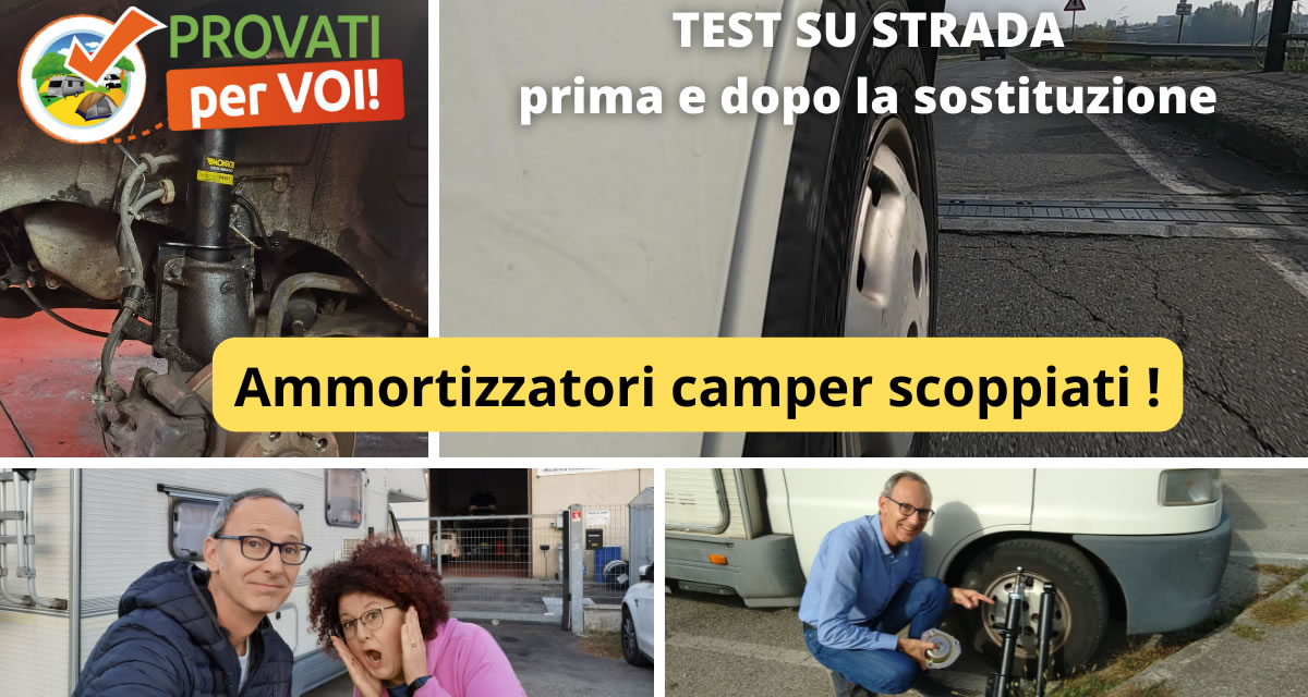 sostituzione ammortizzatori camper  scarichi scoppiati