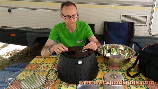 Mini Griglia A Carbone Portatile Pieghevole Con Borsa Termica Per Campeggio Picnic Giardino