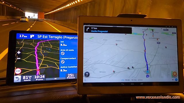 navigatore per camper VS navigatore app 10