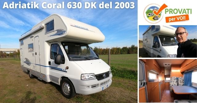 Camper Mansardato Adria Adriatik Coral 630 DK del 2003