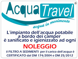 acquatravel adesivo noleggio