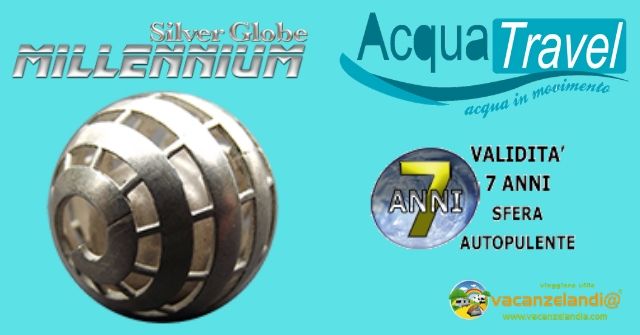 acquatravel sfera argento silver globe millenium