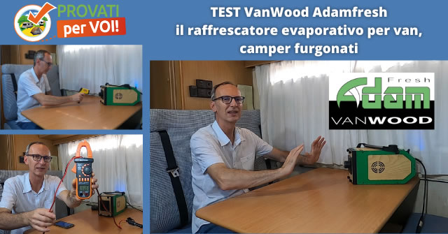 Test VanWood Adamfresh raffrescatore evaporativo per van furgonati camper 1a