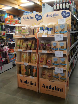 pasta andalini 4 minuti market campeggio