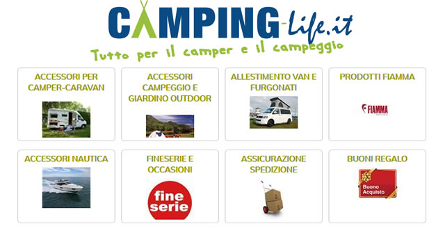 camping life logo ecommerce