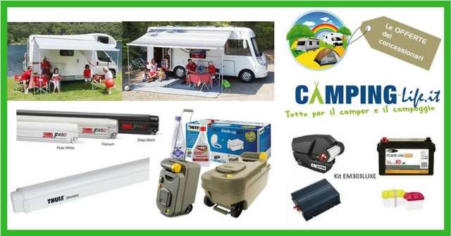 Vacanzelandia - Accessori camper e caravan super scontati da Camping-Life