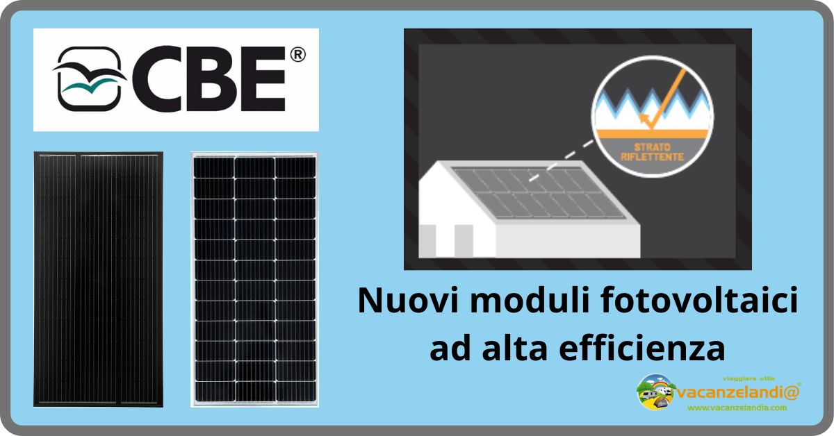 nuovi moduli foltovoltaici CBE alta efficienza 1