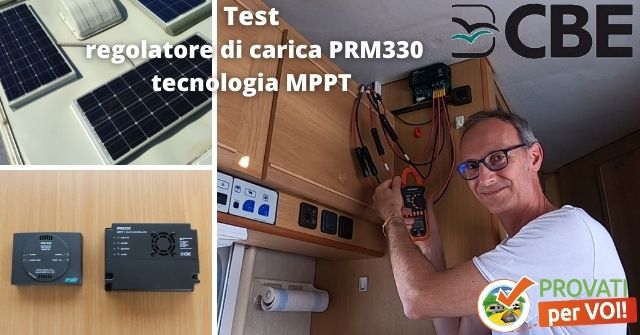 Test Regolatore di carica PRM330 di CBE