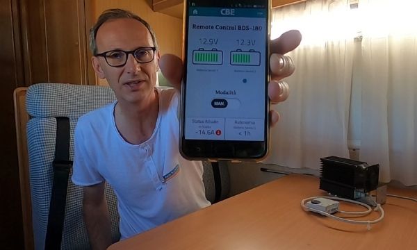 Test Regolatore di carica PRM330 di CBE 02
