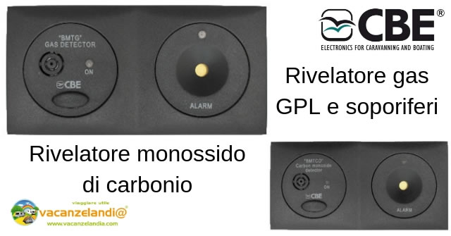 rivelatori gas monossido soporiferi camper caravan cbe