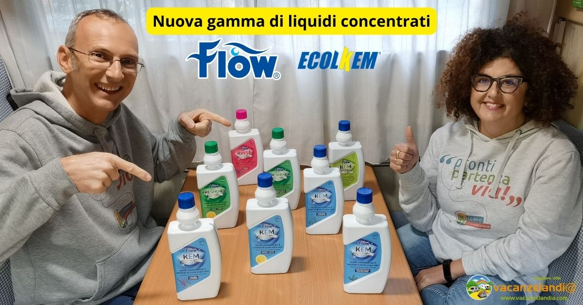 liquidi concentrati Flow liquidi disgreganti camper caravan