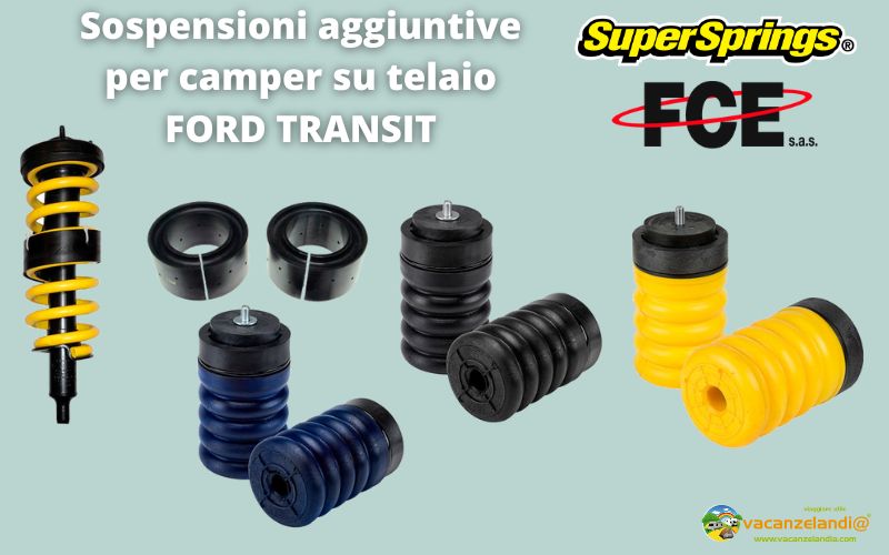 Sospensioni aggiuntive per camper su telaio FORD TRANSIT