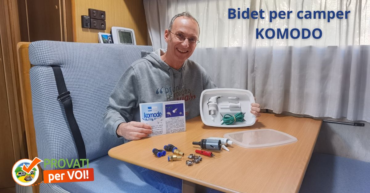 installazione test bidet komodo camper new plastic