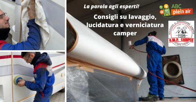 omp camper consigli lavaggio lucidatura verniciatura camper