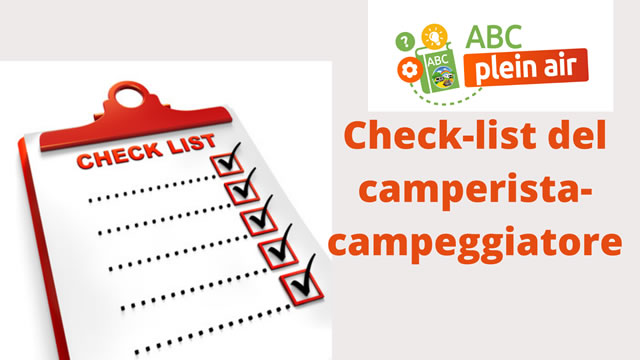 check list camperista