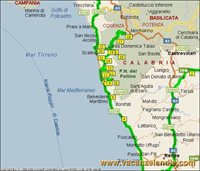 mappa calabria riviera cedri