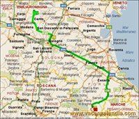 mappa emilia romagna bagno romagna diga ridracoli 1