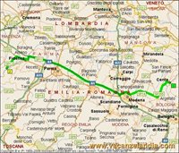mappa emilia romagna castelli piacentini 1