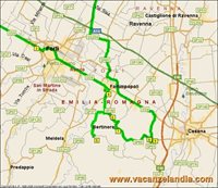 mappa emilia romagna forlimpopoli bertinoro